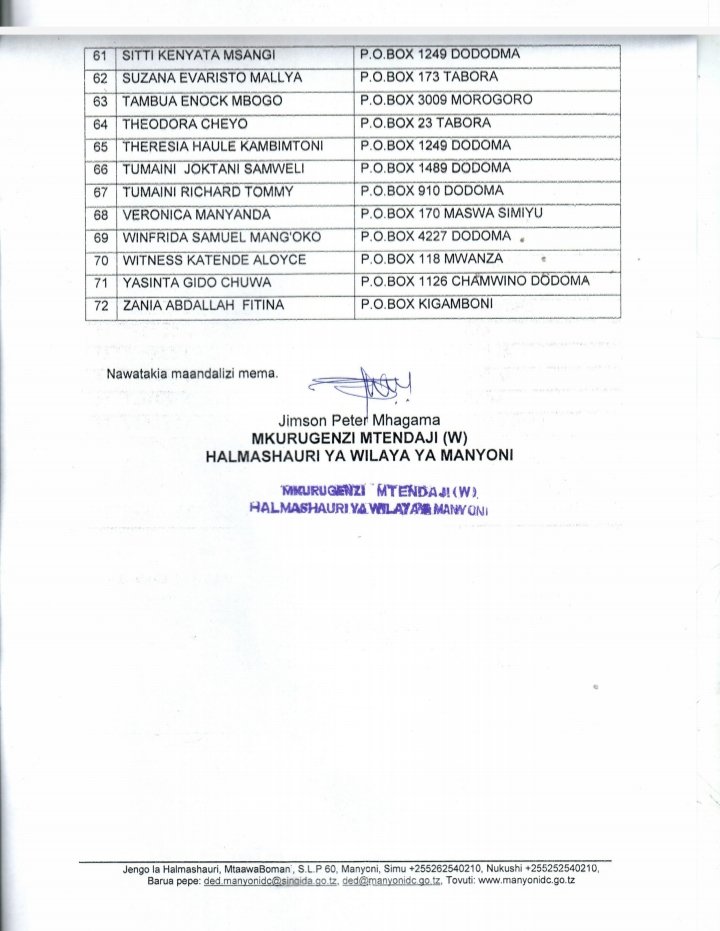 ManyoniDC's tweet image. TANGAZO LA USAILI