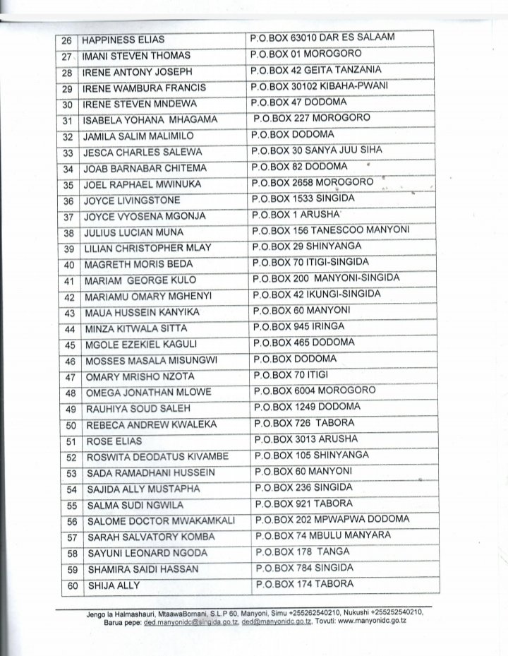 ManyoniDC's tweet image. TANGAZO LA USAILI