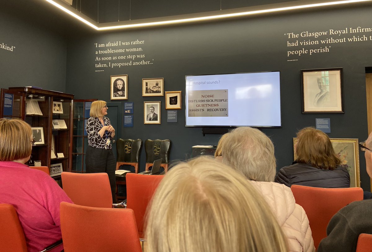 RVAcoustics's tweet photo. A great old sign which was displayed in Glasgow Royal Infirmary, part of an excellent talk by @FriendsofGRI as part of @Glasgowdodf. 

#HospitalAcoustics #NoiseAtWork #Acoustics https://t.co/pjlSCbRLkE