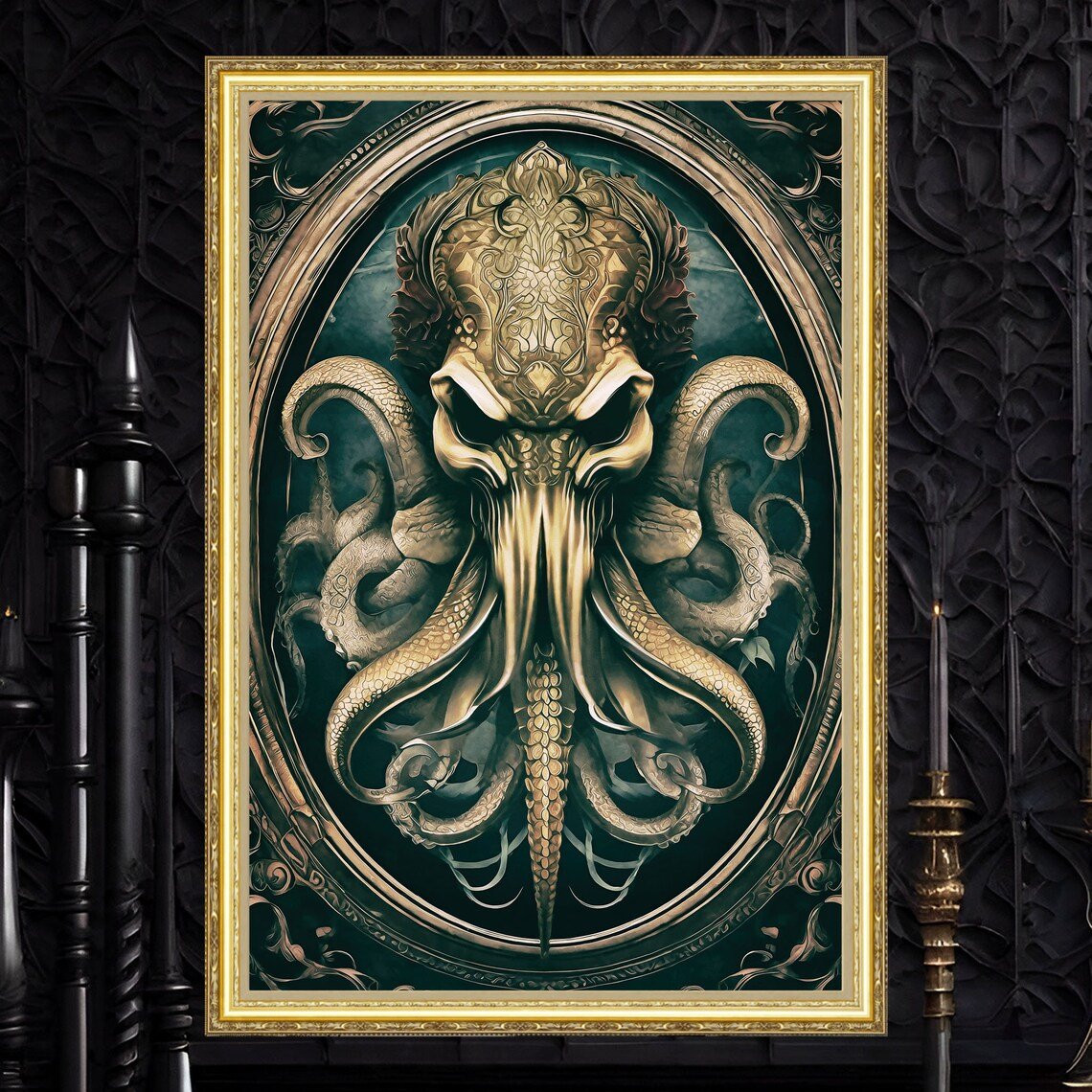 Dark Art Splendor: Lovecraftian Cthulhu Poster for Home Decor, Dark Academia Gift, Art Prints 
bohemyartstudio.etsy.com/listing/154720…
#DarkDesigns #GothicInspiration #SurrealArtPrints #GiftIdeas #artcollectors