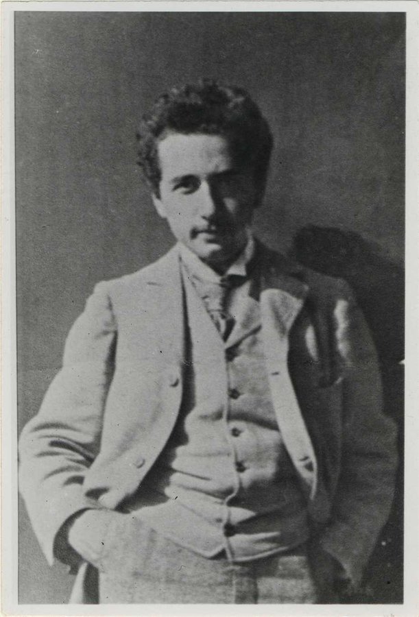 Albert Einstein at the age of 19, during his university years at the ETH (Swiss Federal Institute of Technology) in Zürich, Switzerland.

His thoughts at that time about light's behavior would later lead him to the special theory of relativity.

(Photo courtesy of <a href="/ETHBibliothek/">ETH-Bibliothek</a>)