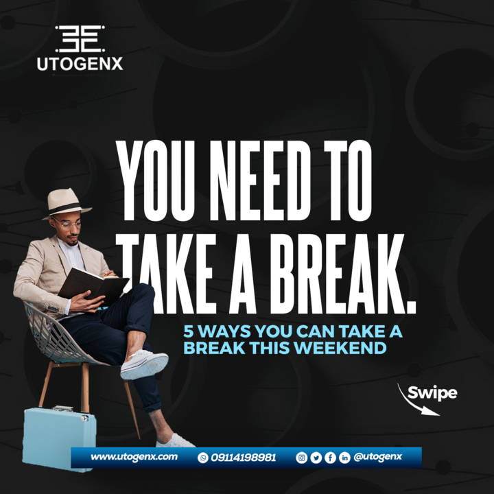 utogenx's tweet photo. Are you looking for ways to take a break this weekend?
A THREAD
#weekend #mohbad #bbnaija #saturday #healthcare #cancer #hospitals #utogenx #AbujaTwitterCommunity #JusticeForMohbad #Zino https://t.co/MZAwmMTzBo