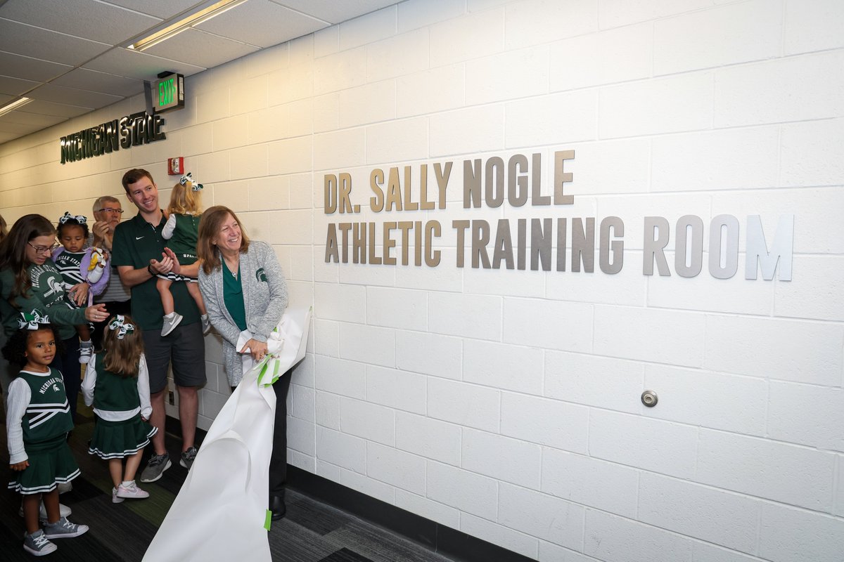 Our football athletic training room has been named in honor of Dr. Sally Nogle.  

Dr. Nogle, a pioneer in the field, is retiring this year after 40 years at Michigan State.