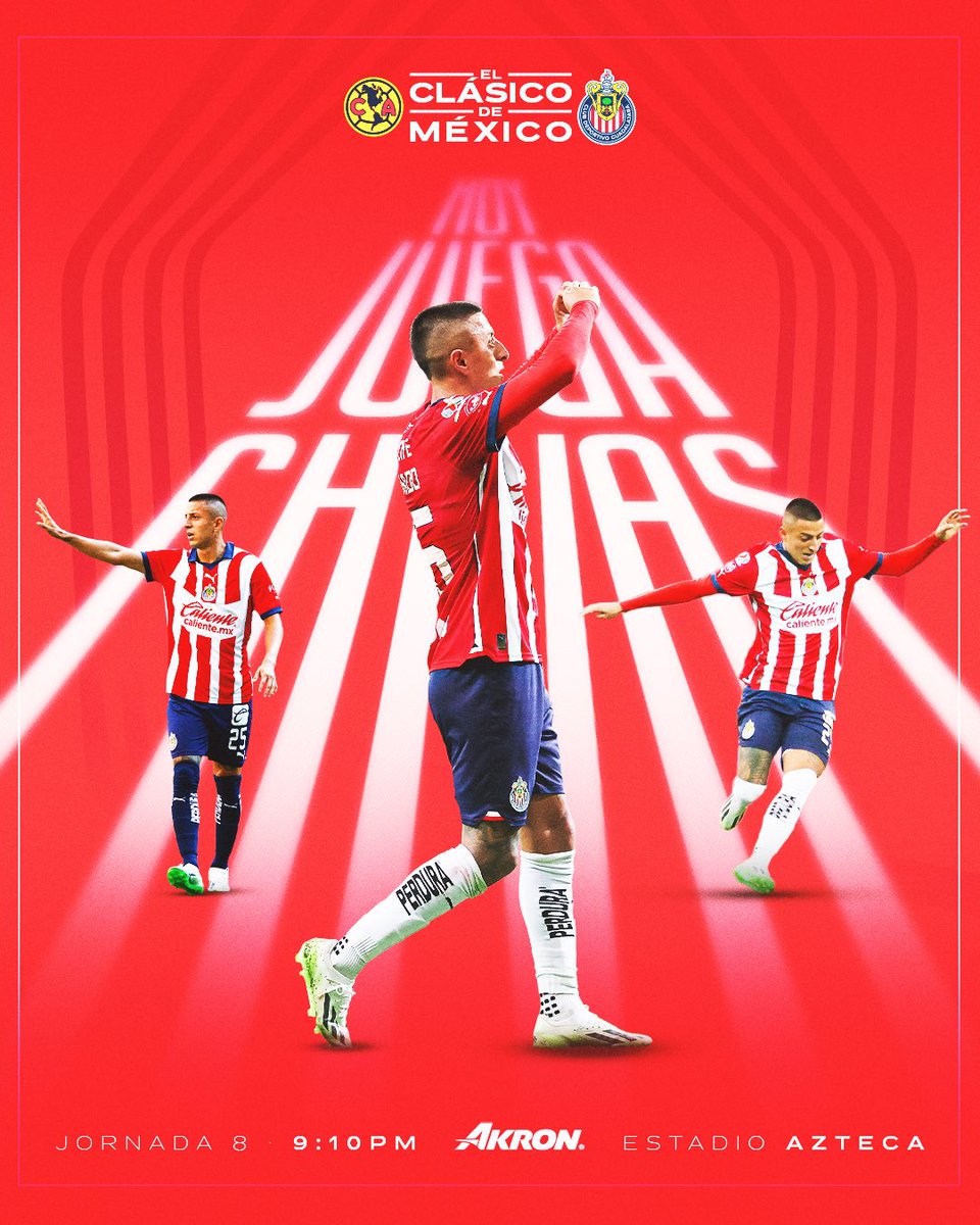 Chivas's tweet photo. 🔴⚪️ ¡HOY JUEGA EL MÁS QUERIDO DEL PAÍS! ¡HOY JUEGA EL GUADALAJARA! ¡HOY ES #ELCLÁSICODEMÉXICO! ⚪️🔴 https://t.co/zCvauk0NVo