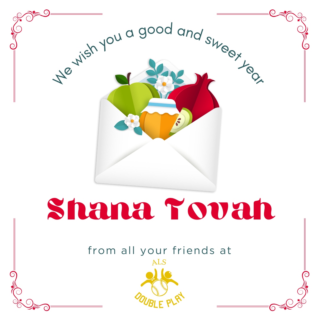 ALSdoubleplay's tweet photo. Wishing all our friends who are celebrating Rosh haShana a very happy and sweet new year! Enjoy!

#newyear #roshhashana #shanatova 
#ALS #LouGehrigsDisease #icebucketchallenge #findacure #MND #motorneuronedisease #cureALS  #ALSawareness #ALSaware #ALSresearch #makeALShistory https://t.co/3FtURngMMP