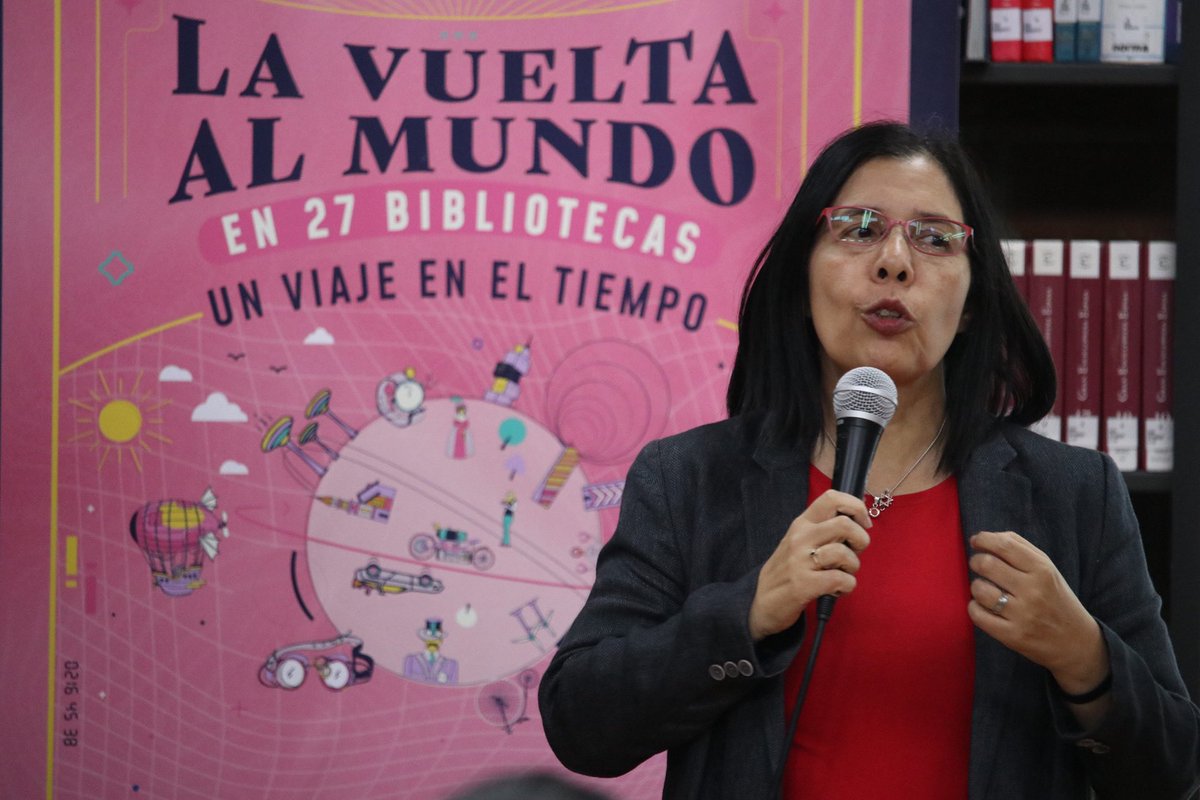 BibliotecasMed's tweet photo. ¡Llegamos a Perú 🇵🇪 con La vuelta al mundo en 27 bibliotecas, un viaje en el tiempo! Nos acompaña la cónsul de Perú en Medellín, Patricia Nava Pérez, estamos probando comida peruana y viviendo una experiencia de sonidos ancestrales, paz, armonía y conexión con nuestro interior. https://t.co/ksTBmbJv2I