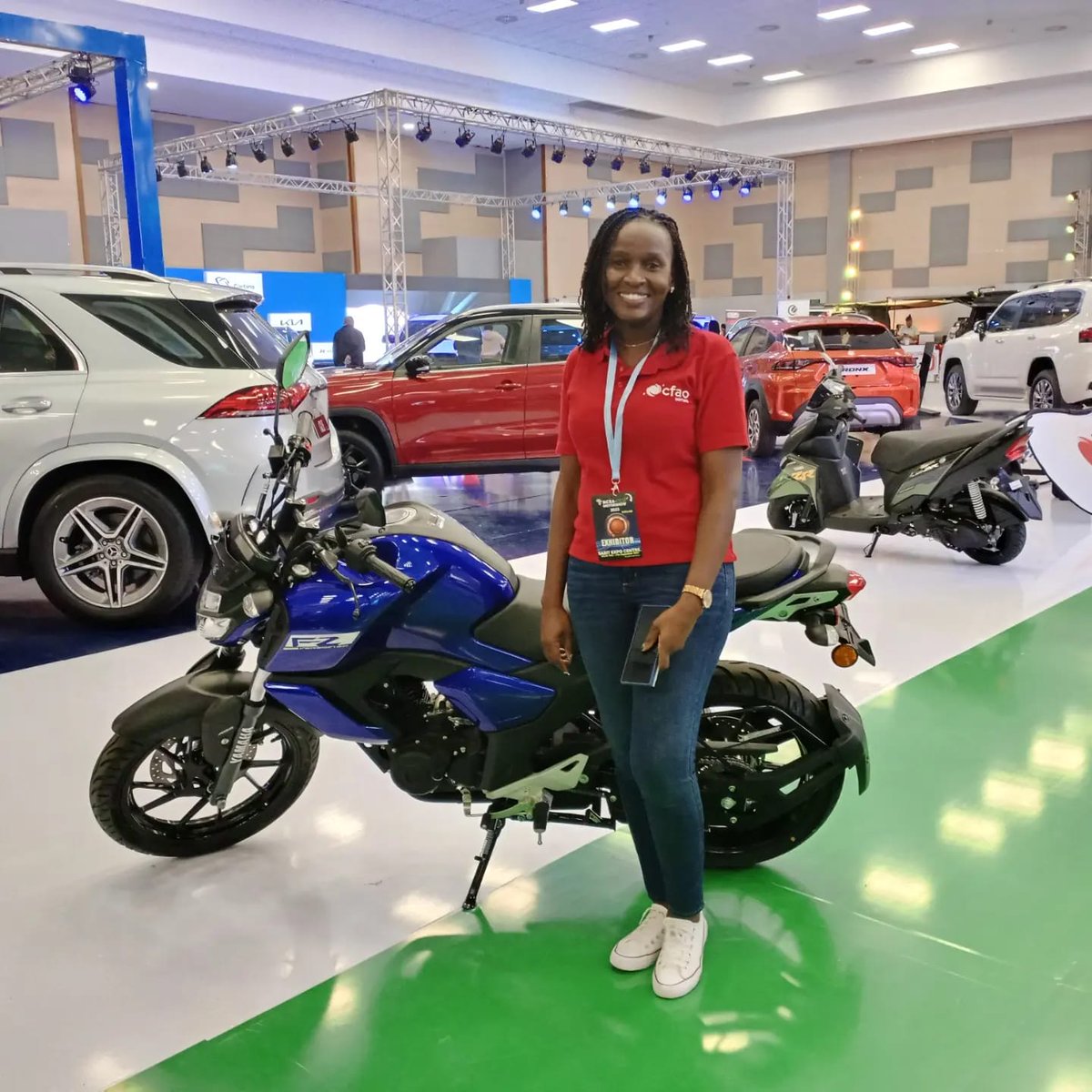 CFAOMobilityKE's tweet photo. Thank you for believing in CFAO Motors Kenya. Great weekend so far at the #KMIMotorshow2023

See you tomorrow at Sarit Centre. #CFAOMotorsDrivesKenya https://t.co/o1IIO9UBnx