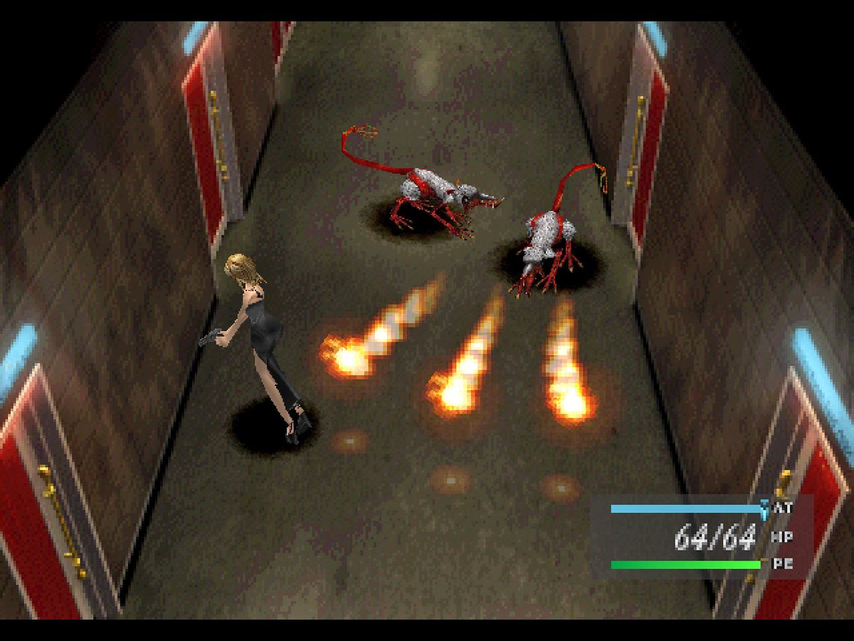 FantasyAnime's tweet photo. A couple more weeks to October! 🎃

Let's start getting the mood dark with Parasite Eve (PS1) 🖤 https://t.co/ToDNFPbKTN