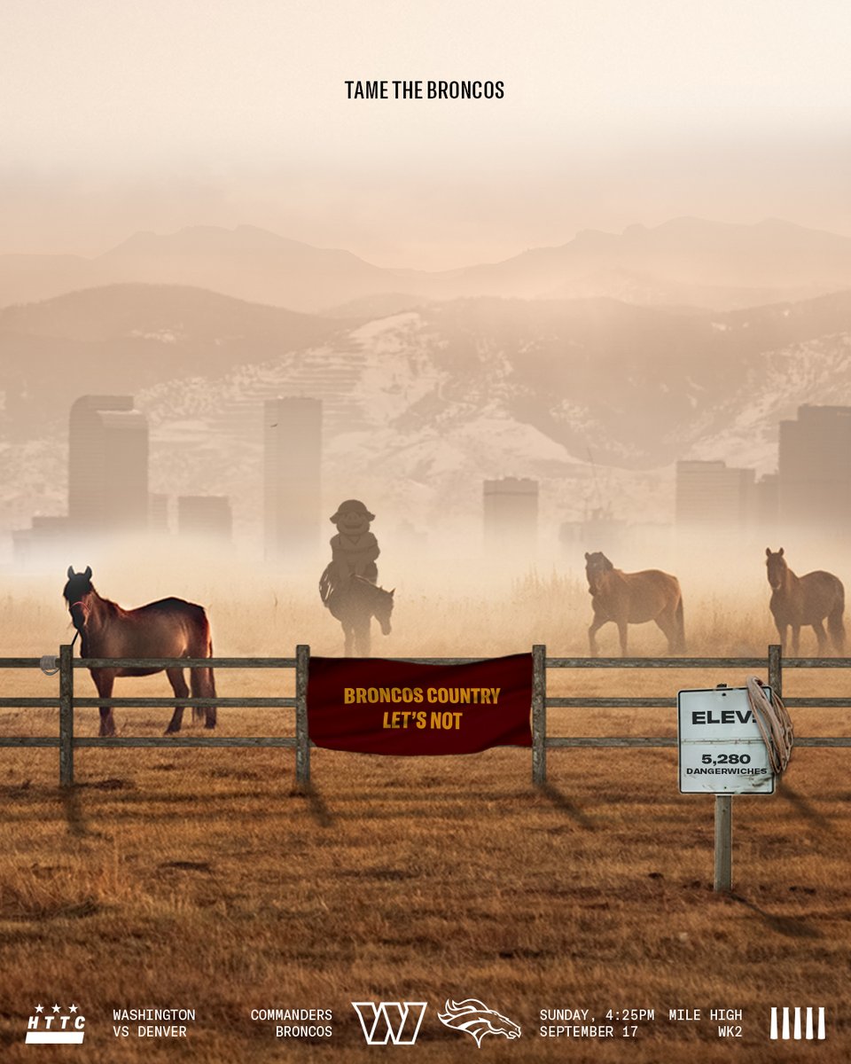 Commanders's tweet image. GAMEDAY

#WASvsDEN | #HTTC