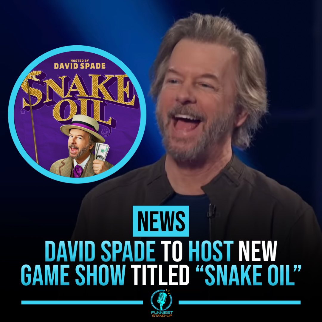 funnieststandup's tweet image. #DavidSpade to host a new game show called #SnakeOil‼️

In the show contestants will team up with celebrities to figure out what products are real and what ones are “Snake Oil”.

It is being described as Shark Tank for comedy lovers in many articles online.

The show is set to