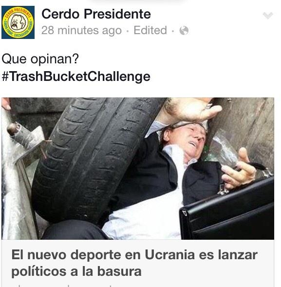 chernandezvilca's tweet photo. En 2014 en Ucrania los empezaron a lanzar a la basura. Así que no les asombre que el #trashbucketchallenge llegue muy pronto a Perú y créanme que nadie los defenderá.
La gente ya perdió el miedo, está harta de tanta corrupción. https://t.co/YRRiAJyLaN