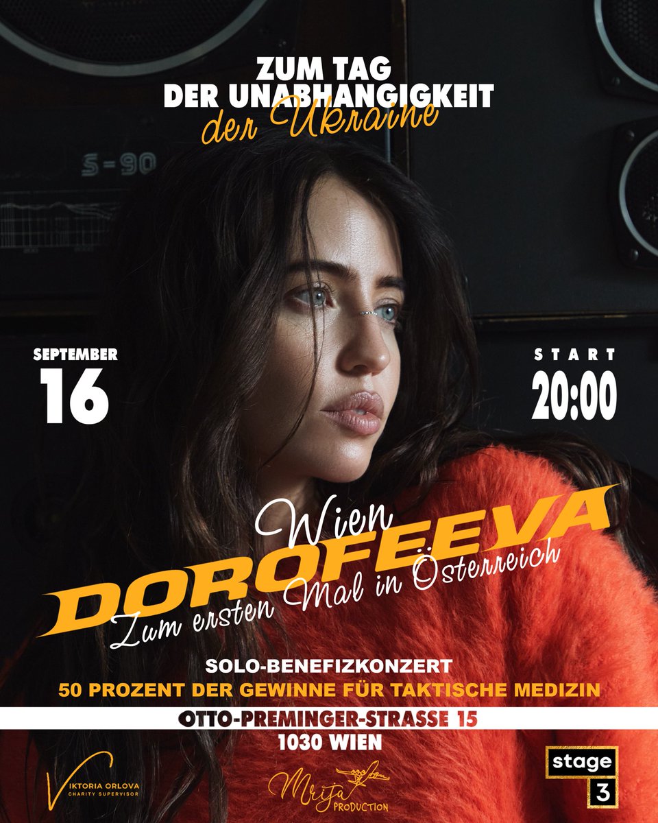 LandauDaniel's tweet photo. Heute Abend, auf der Stage3, ein Konzert, mit Nadya Dorofeeva, offenbar Ukraine at it’s best?!
Wie auch immer, nachdem es für den guten Zweck ist, unterstütze ich es, eh klar! ❤️💪💙💛
cc @VKhymynets @UKRinAUT
@nadyadorofeeva #Dorofeeva https://t.co/bL9mL2oYwl