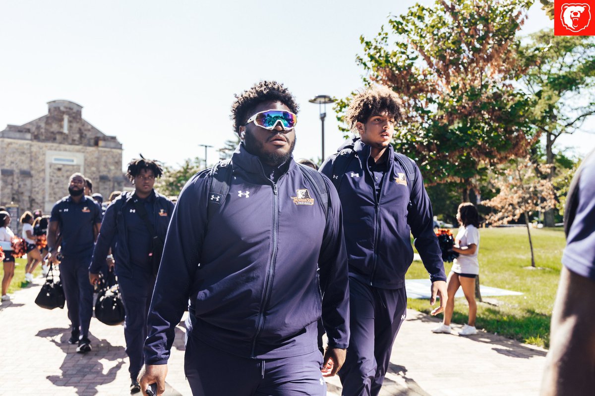 clocking in⏱️ #MorganStateFB #GoBears🔷🔶