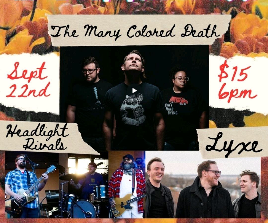 We are bringing more amazing bands to the The Press! Don't miss out on The Many Colored Death, LYXE, and Headlight Rivals on September 22nd. Doors at 6pm. Check out The Press on Instagram or Facebook for the ticket link. 

#music #bday #concert #livemusic #Manhattan #Kansas