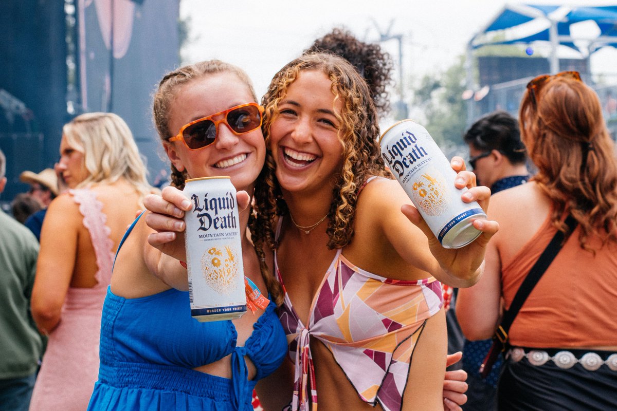 Ice cold and infinitely recyclable 🙌 Stay hydrated at #MusicMidtown with @liquiddeath – and don’t be scared. It’s just water. #DeathToPlastic