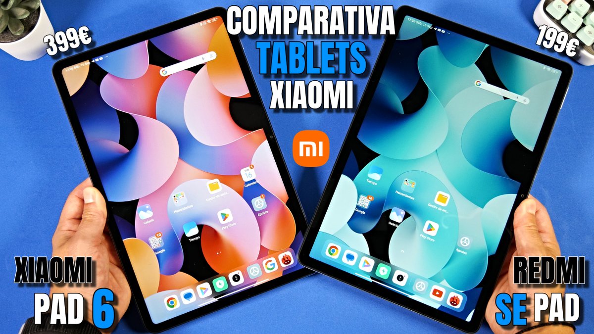 Ya tenéis por el canal la comparativa entre los 2 tablets que ha lanzado XIAOMI este año, el PAD 6 y el REDMI PAD SE ¡Entre ellos hay una diferencia de precio de 200€!

Ya disponible: youtu.be/eM6qpkaTLDM
.
.
#xiaomi #tablets