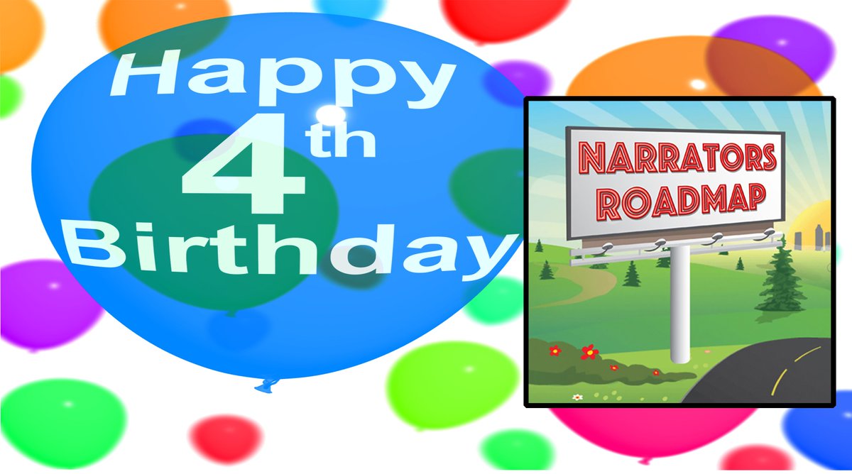 OTD in 2019, I launched NarratorsRoadmap.com, and what a ride it's been! Thanks to all of you who have referred others to the site &amp; especially to those of you  who have become members. 

Even MORE content is coming: articles, video courses, and Casting Directory listings! 🥳