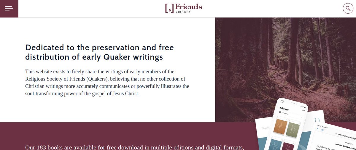 friendslibrary.com is an imprescindible resource for our #quakertheology #quakerdoctrine #quakerstudies #religiousstudies #religiousliteracy researches.