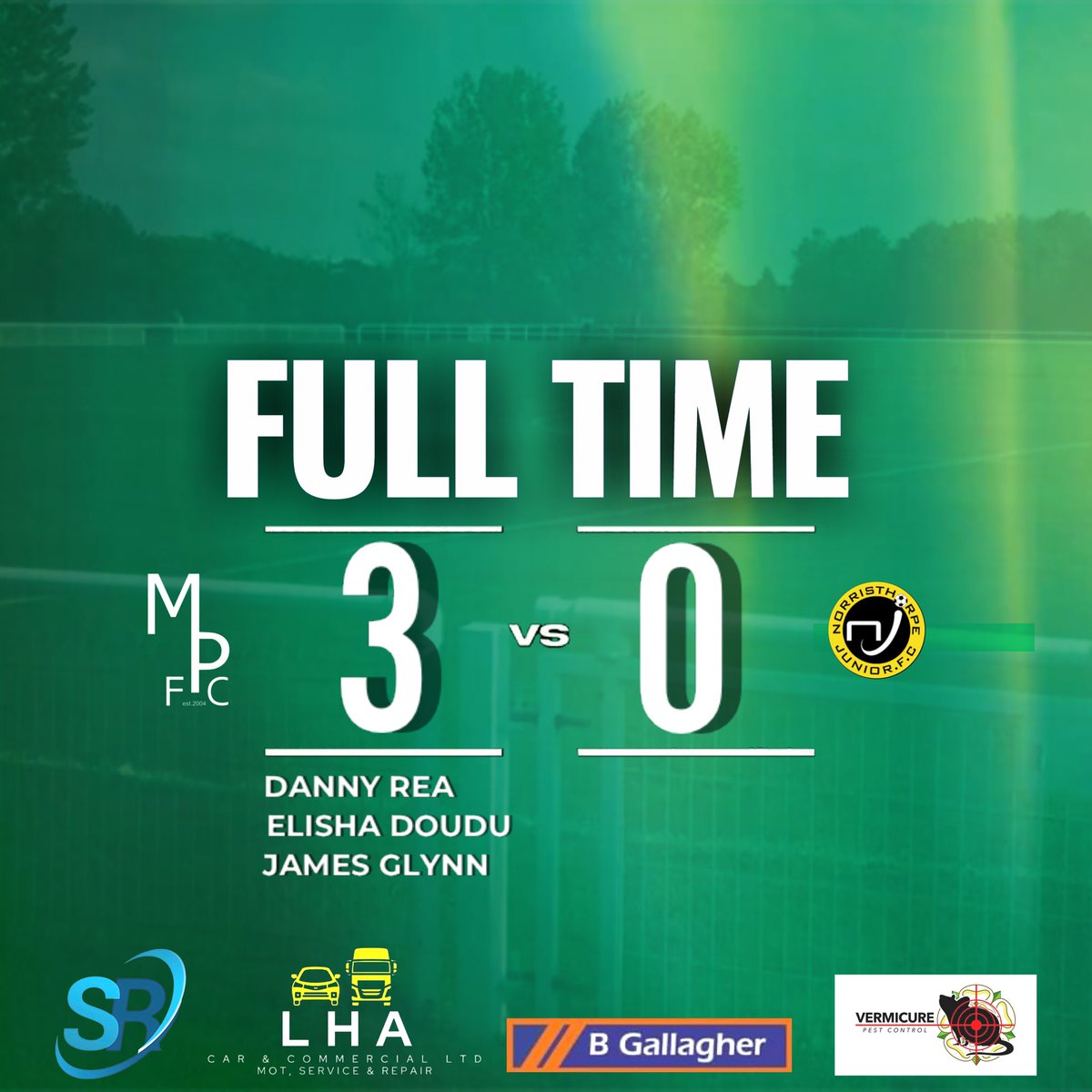 Middleton park put in a pulsating performance against a good strong @NorristhorpeFC1 side. We enjoy the battle as always, good luck till next time.💚