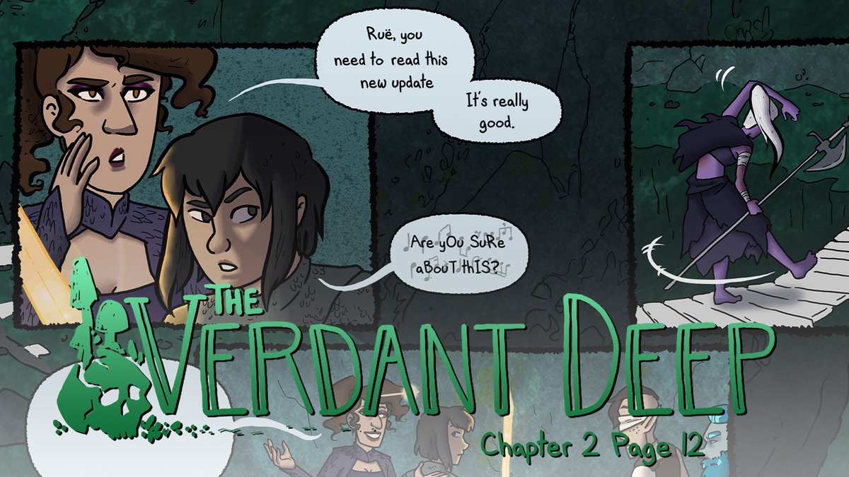 It's The Verdant Deep Day! 
Read it here: theverdantdeep.com
Or start from the beginning: theverdantdeep.com/comic/01-01-01/