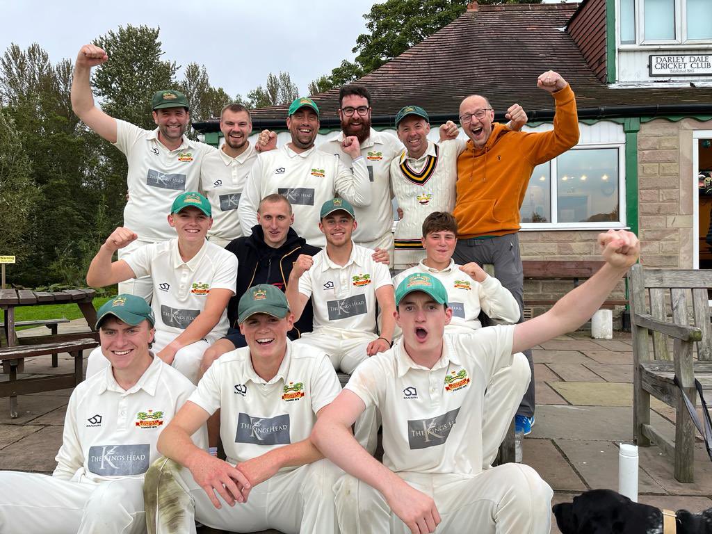 Huge congratulations to the 2nd XI, who today have achieved promotion as champions of Division 5N. A huge achievement for the whole club, and a huge thanks to James Hardwick for all of his efforts in his first year as skipper. Top effort lads! 💚