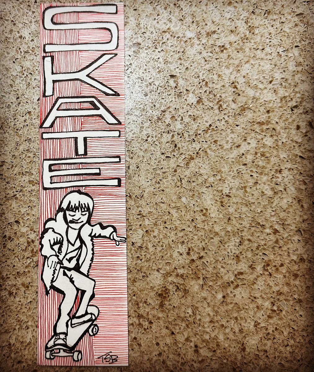 thestonebishop's tweet photo. Skate #art #ink #bookmark #draw #drawing #skateboard #skate #learningtoskate https://t.co/AN74EfGfbk
