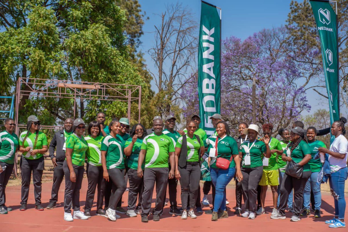 NedbankZimbabwe's tweet photo. Herewith are todayβs highlights from the interbank games parade and Nedbank team shots.
#Nedbank
#iobz https://t.co/R3O4PQLU0u