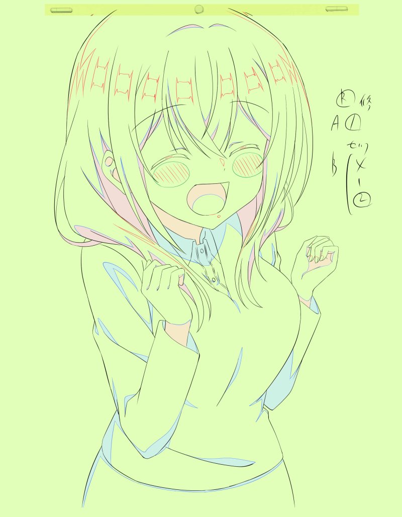 「うちの会社の小さい先輩の話10話ご視聴ありがとうございました!今週もキャラデ修正」|橋口隼人のイラスト