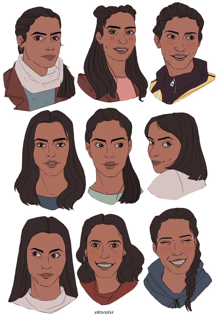 it was supposed to be a very quick face study #mandipgill #yasminkhan