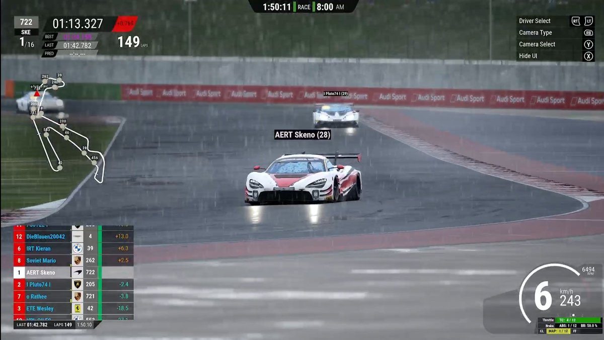 The scene out there... 😳

WATCH THE RUN IN TO THE CHEQUERED FLAG! 
twitch.tv/ItsPassi_