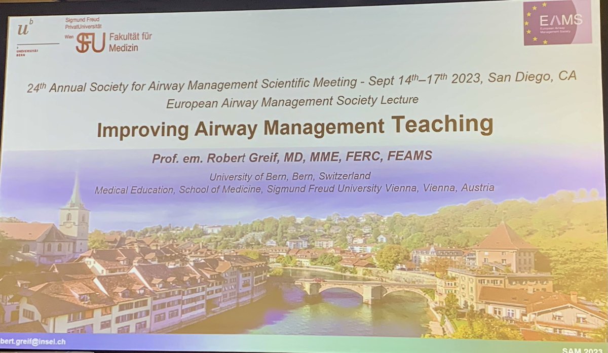 Daniel Perin (@docperin) on Twitter photo Prof Tino Greif representing EAMS in SAM meeting !!! Great honor to have him here!!
#sammeeting2023
<a href="/EAMSAirway/">EAMS</a> <a href="/SAMHQglobal/">SAMHQGlobal</a> <a href="/MatteoParotto/">Matteo Parotto, MD PhD</a> <a href="/dasairway/">Difficult Airway Society (DAS)</a> <a href="/AirwayMxAcademy/">Hans Huitink</a> <a href="/CarinHagberg/">Carin Hagberg, MD</a> <a href="/shanasociety/">SHANA - Society For Head and Neck Anesthesia</a> Prof Tino Greif representing EAMS in SAM meeting !!! Great honor to have him here!!
#sammeeting2023
<a href="/EAMSAirway/">EAMS</a> <a href="/SAMHQglobal/">SAMHQGlobal</a> <a href="/MatteoParotto/">Matteo Parotto, MD PhD</a> <a href="/dasairway/">Difficult Airway Society (DAS)</a> <a href="/AirwayMxAcademy/">Hans Huitink</a> <a href="/CarinHagberg/">Carin Hagberg, MD</a> <a href="/shanasociety/">SHANA - Society For Head and Neck Anesthesia</a>