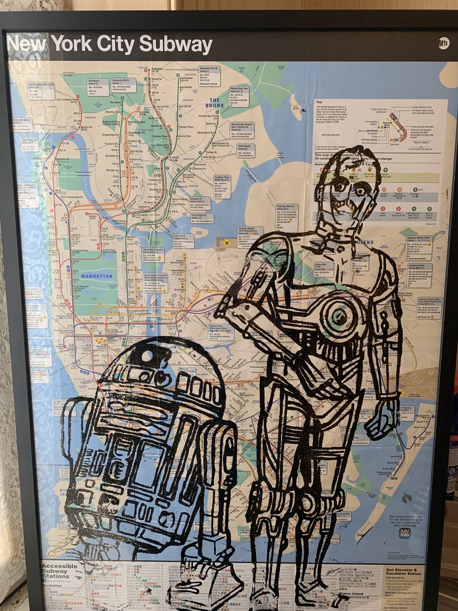 Got this NY street art back from the framer’s #Star Wars