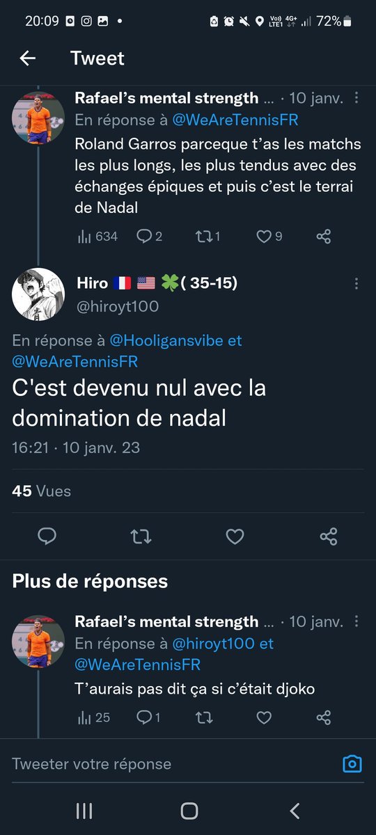 Kecma_France's tweet photo. @hiroyt100 @UniversTennis Alors que toi tu n'as aucune haine envers Rafa. https://t.co/dzsBe8bYg6