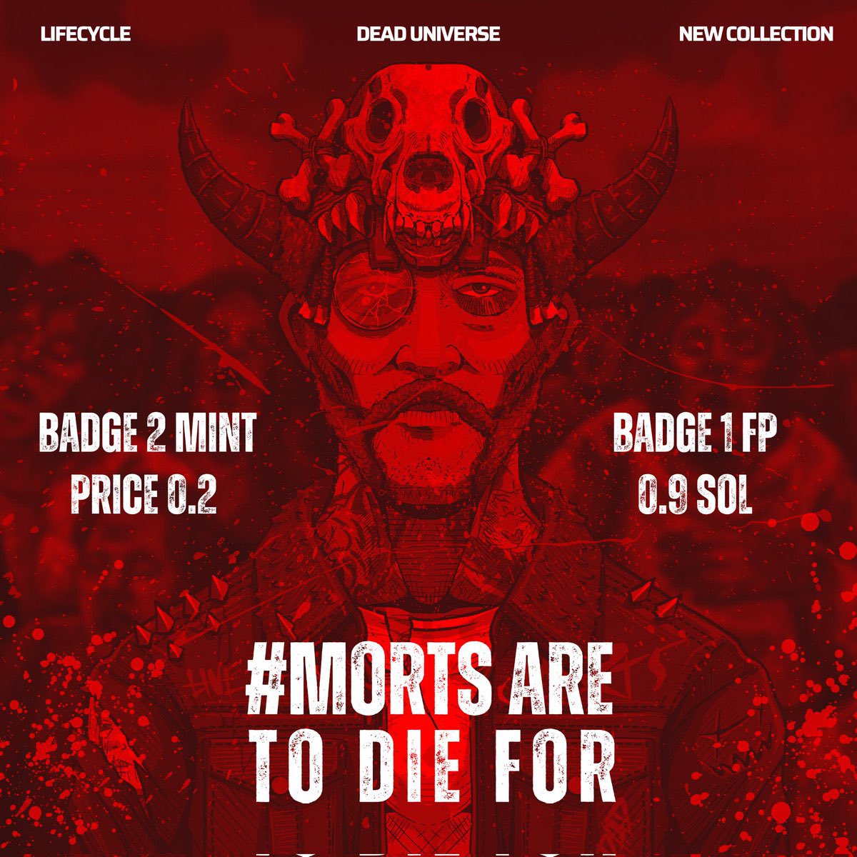 GET YOURSELF A MORT BEFORE IT'S TOO LATE!

Mint price: 0.2$SOL ~ $3.8 (to be merged in one single collection) 

Fp of badge 1: 0.85$SOL ~ $17

UTILITIES:

• LIFECYCLE - 4 more NFTs
• DEAD UNIVERSE 
• GRAVEYARD
Mint link: dworfz.xyz/pandora

#MORTSARETODIEFOR <a href="/mortsdesign/">Morts</a>