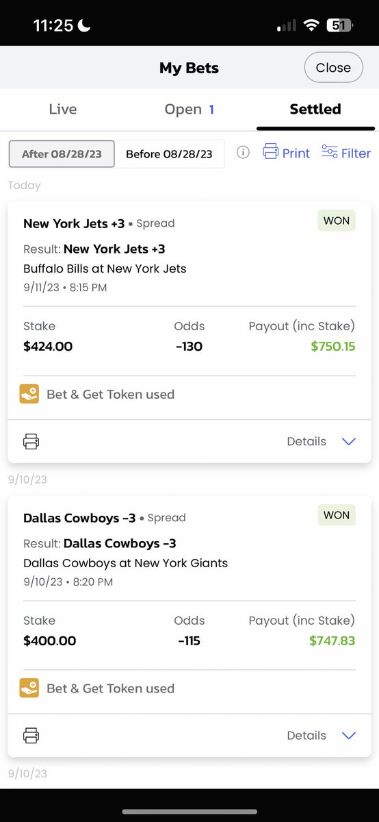 Week 1 picks from NFL and Thursday Night Football this past week:

Browns +3✅✅
Eagles -3 ✅✅
Cowboys -3 ✅✅
Packers ML✅✅
Falcons -3 ✅✅
Hockensock O48.5✅✅
Kirk cousins O24.5✅✅
Steelers +3❌❌

7-1.

#GamblingTwitter #GamblingX #NFL #SportsBetting #EliteAPicks