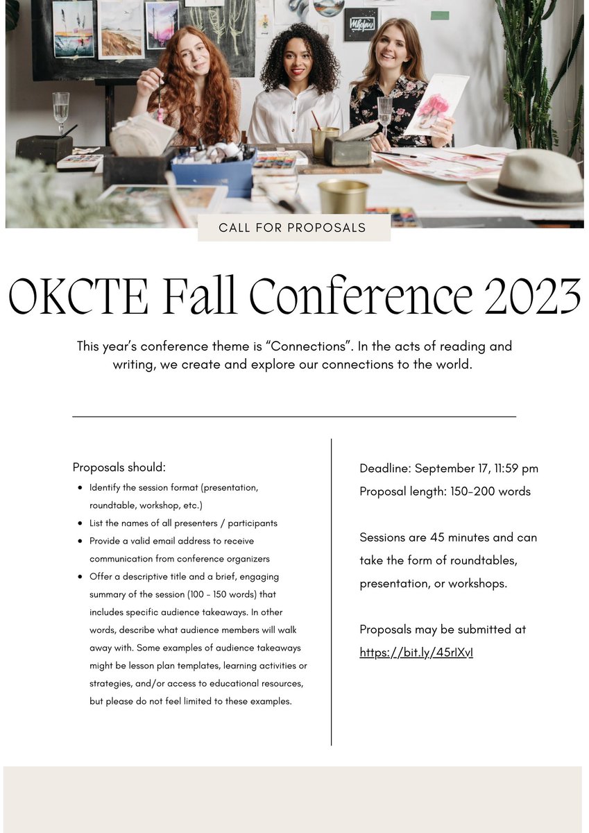 Do you have something amazing to share with Oklahoma English teachers? bit.ly/45rlXvl