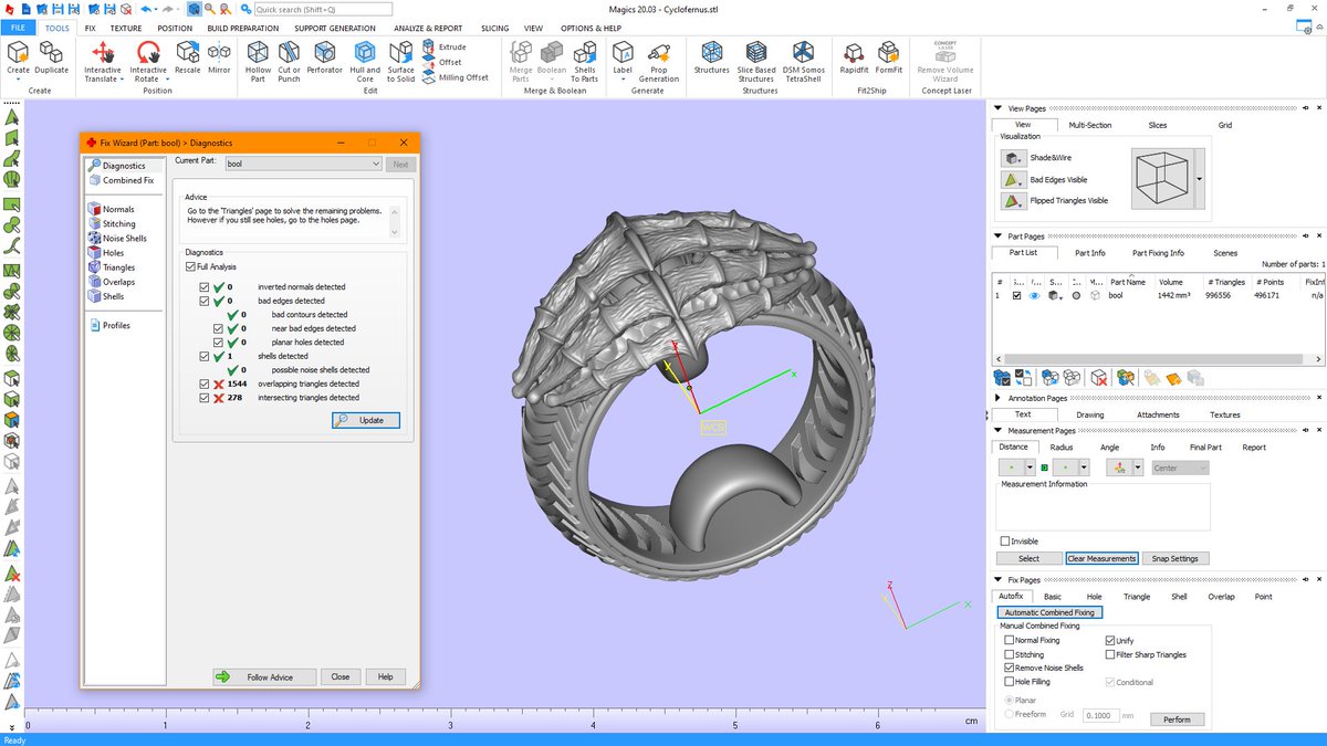 VitalyKavazOgly's tweet photo. GE #NFTfam! I had to use 4 different software packages and 2 plug-ins to create this ring for @AsteryJewelry and make it match all the jewelry production requirements. #Rinoceros3D (#TSplines, #Grasshopper) #ZBrush #Blender #MaterializeMagics https://t.co/QcCzLc58s9
