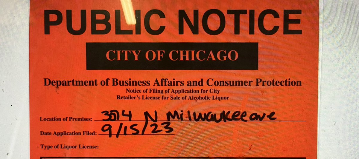 Liquor license and patio permit in progress….. finally