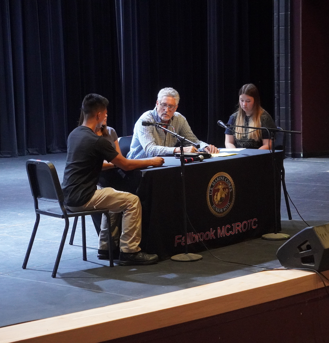 FUHSDofficial's tweet photo. Retired Major General Coffman (2 stars) visited the FUHS MCROTC on Tuesday, Sept. 12 during WPT to talk with the cadets in the PAC.
๐ฉ https://t.co/MlqWkuz31j
#FallbrookWarriors #FUHS #FHS #FallbrookHigh #Fallbrook #Warriors #FallbrookSchools #HighSchools #SouthernCalifornia https://t.co/NqmEabE79x