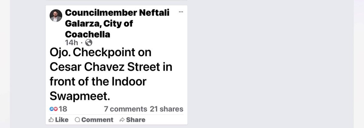 What role, if any, did a <a href="/CityofCoachella/">City of Coachella</a> City Councilmember play, if any, in the net results of a DUI checkpoint on S Sometime, late Friday, Coept. 15?
<a href="/RSO/">Riverside County Sheriff</a> <a href="/SupVMPerez/">V. Manuel Perez</a> Learn more: ukenreport.com/dui-checkpoint…