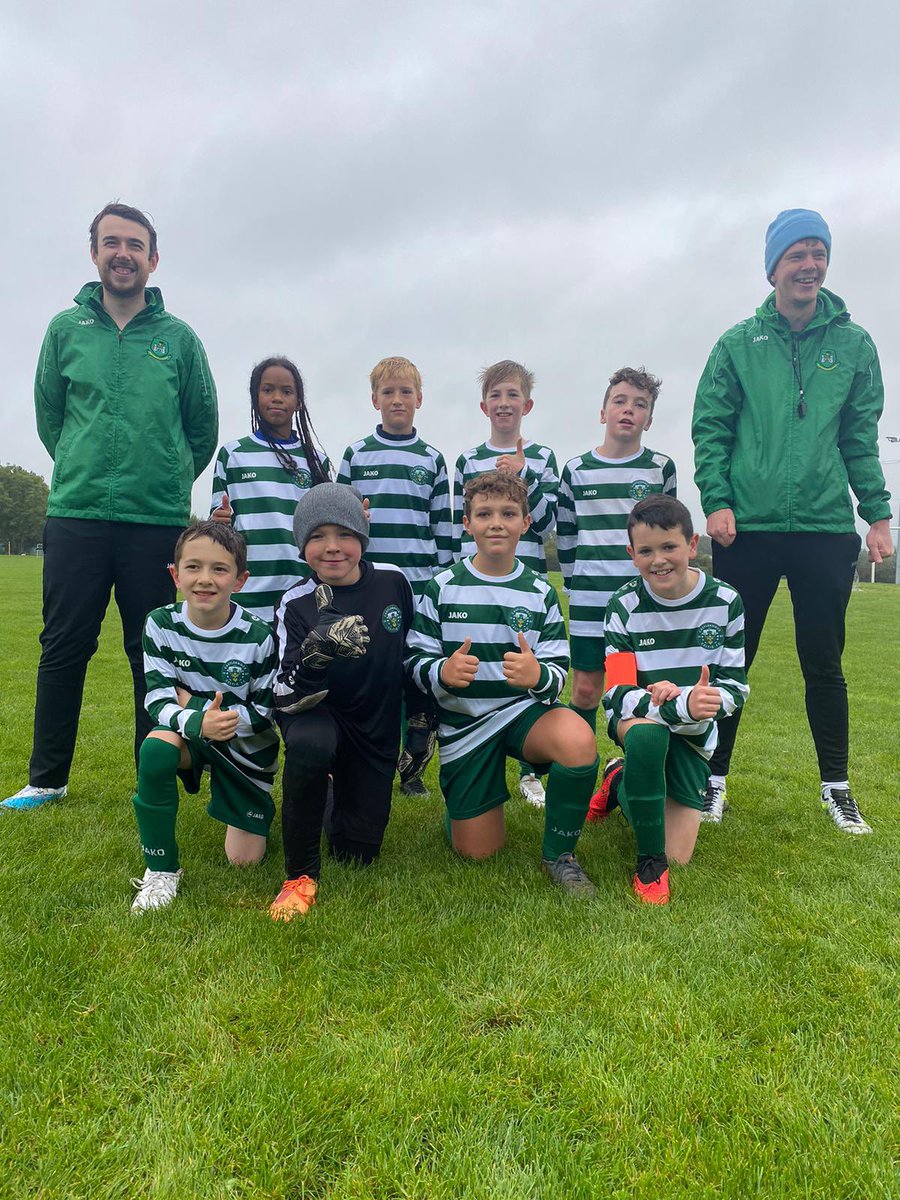Well done to our U12B team who won their first match of the season vs Manortown. 1 goals for Cuinn and 2 for Andrei. Big well done to 2 of our young coaches, Jordan and Gavin, taking their first steps on the managerial ladder 🟢⚪️⚽️