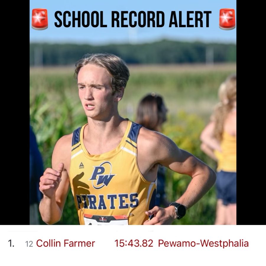 PWTrackXC's tweet image. 🚨School Record Alert 🚨 

Congratulations to Collin Farmer on once again breaking the Cross Country School Record!  His race execution was outstanding!

#everypointcounts