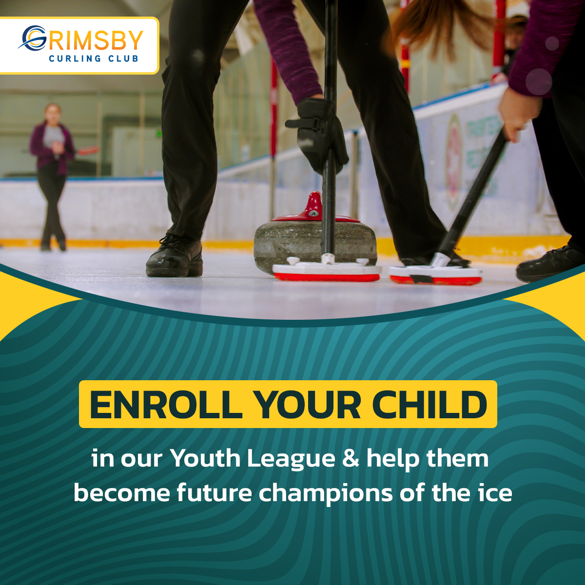 grimsbycurling's tweet image. Enroll your child in our Youth League and watch them embrace the thrill of curling while honing skills for a championship future on the ice! 
Call us at  905-945-2688

#CurlingChampion #CanadianCurlers  #CurlingCommunity #CanadaProud #YouthLeague #CurlingNation #CurlingExcellence