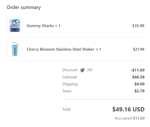 EelFarts's tweet photo. My tallboy shaker started leaking so I hit up @THECRAZEDJAY for what new one to get. Saw Gummy Sharks was almost gone while ordering it so I slapped a tub of that in there too, couldn't miss out. Shoutout to my bro for his #CodeJAY to save me those $$ 🔥 https://t.co/ssLsvQlbOb