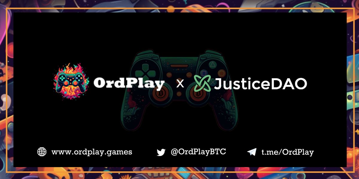 OrdPlayBTC's tweet photo. 🚀 Thrilled to unveil our exciting partnership with @JusticeDAO_ , the world's first aggregation platform that combines #RWA and #DeFi , dedicated to advancing the crypto world. 
Together, we're dedicated to pushing boundaries and delivering innovative solutions. Stay tuned for the exciting journey ahead! 🌟