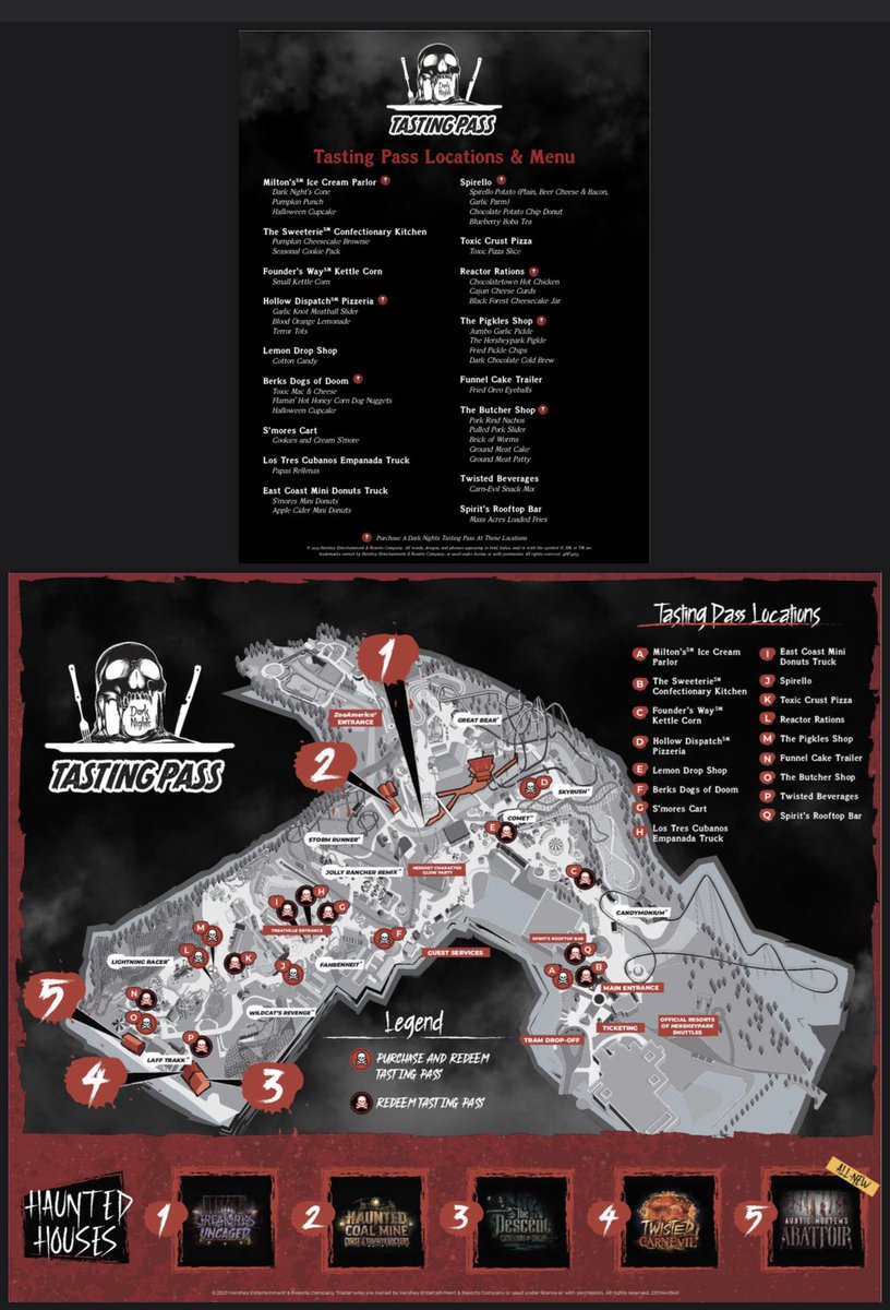traveljenn's tweet photo. This year #darknights @Hersheypark added food booths, as well as a tasting pass for $34.99 so you can enjoy sinful treats between haunts! The Blood Orange Lemonade
was delicious. #hersheyparkhalloween #sweetexpert https://t.co/RwrMED8RvD