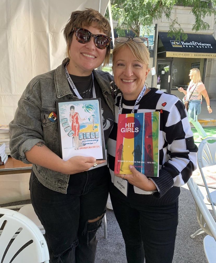 Really loved being on a panel with <a href="/HeatherAugustyn/">Heather Augustyn</a> last week! Her book “Rude Girls: Women in 2 Tone &amp; One Step Beyond” covers some crossover “Hit Girls” artists who were both US &amp; UK-based, but also delves into a lot of bands Hit Girls doesn’t. Make sure you grab a copy!