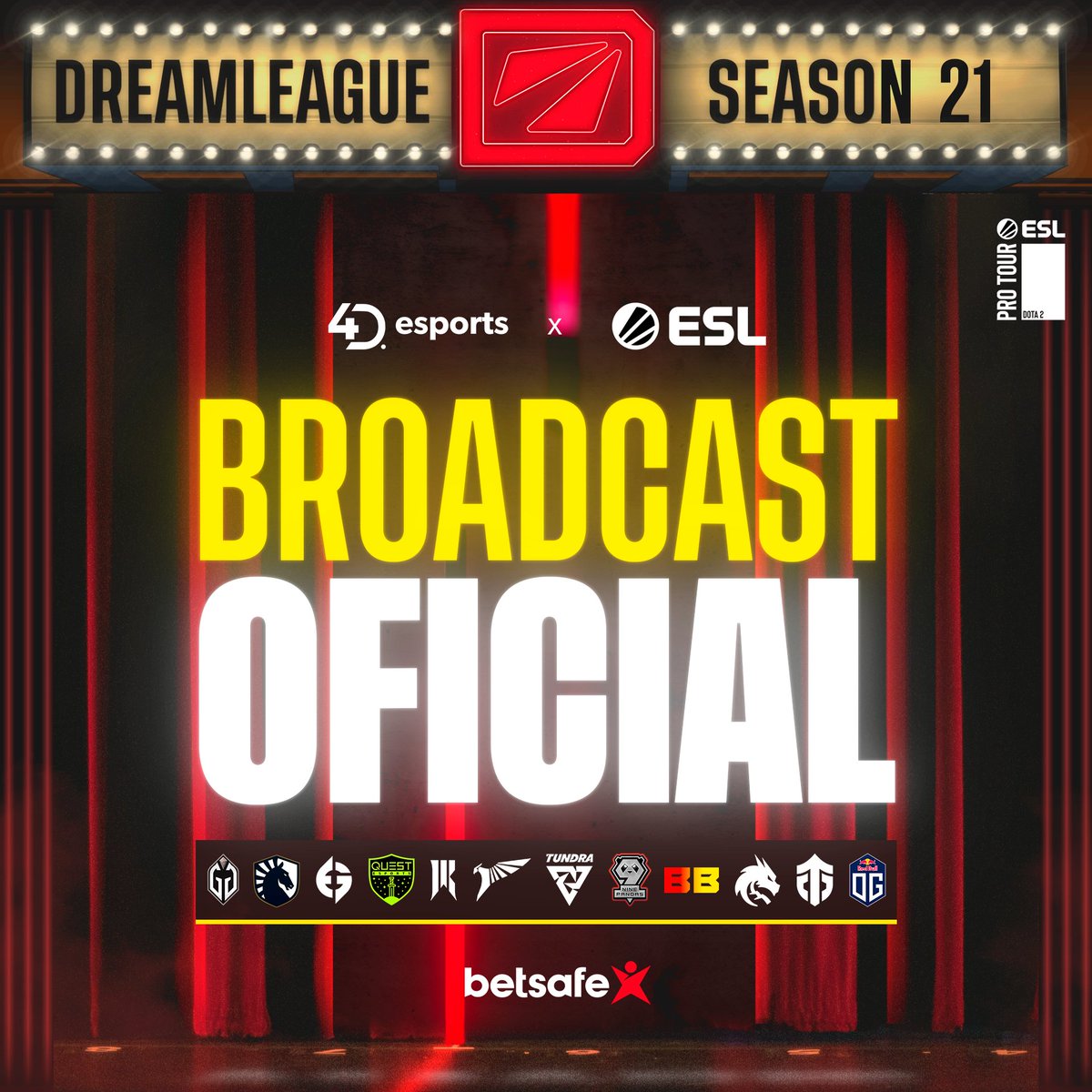 Dreamleague S21 is almost here! Thanks again to <a href="/ESLDota2/">ESL Dota2</a> for partnering up with us to make the best Spanish coverage of the most entertaining circuit out there 😍. Stay tuned for talent line-up, schedule and everything you need to know to enjoy this short but intense format 🔥