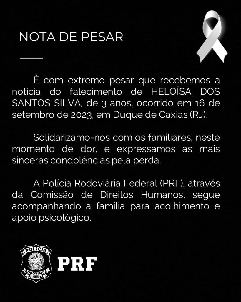 Abaixo, a manifestação da Polícia Rodoviária Federal sobre a tragédia de hoje. 
Quanto à apuração de responsabilidade administrativa, reitero que o processo administrativo foi instaurado no mesmo dia da ocorrência. Minha decisão só pode ser emitida ao final do processo, como a