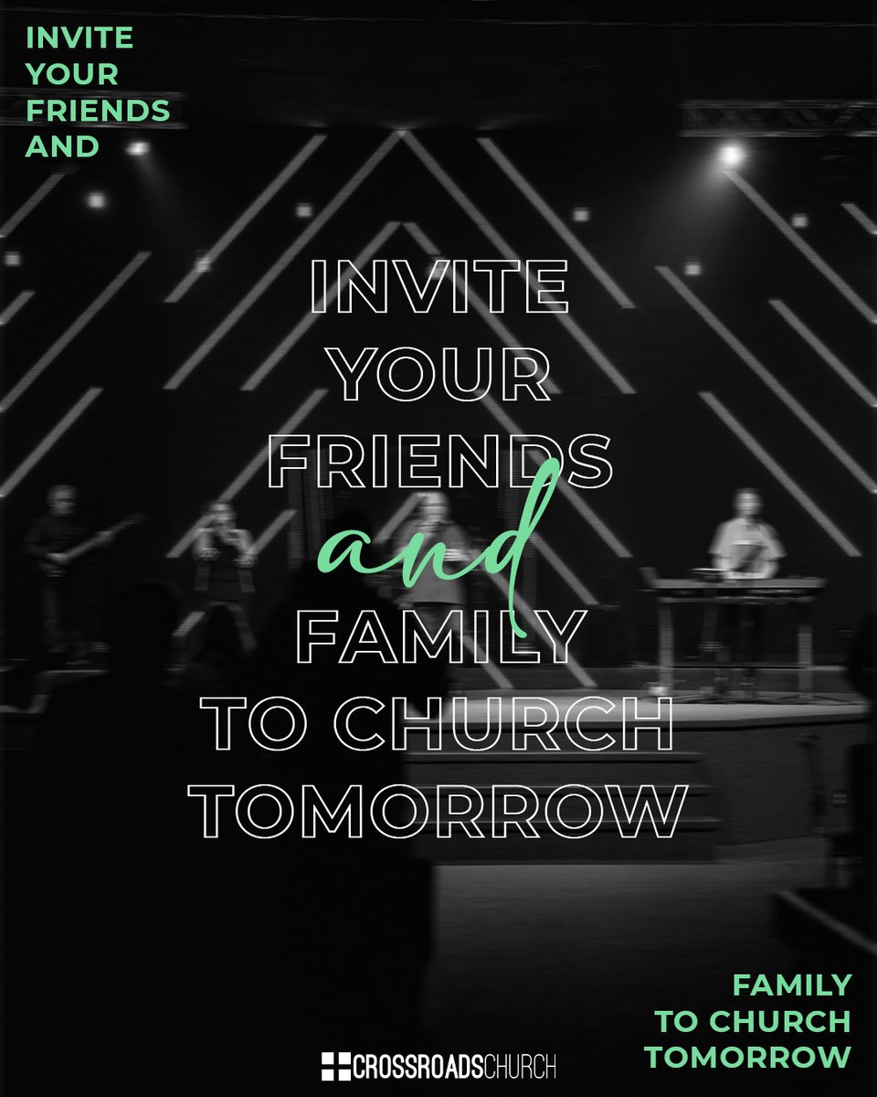 Crossroads_cb's tweet photo. Hey YOU! 🫵 Invite your friends &amp; family to church tomorrow! 

Tag a friend you want to see below! 👇 https://t.co/tWyLIyMBn8